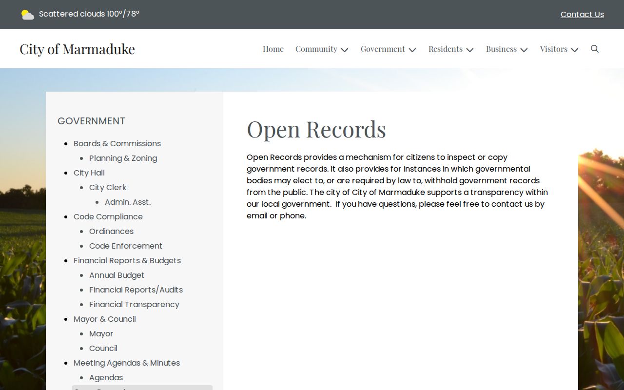 Marmaduke open-records path for Greene County arrest records