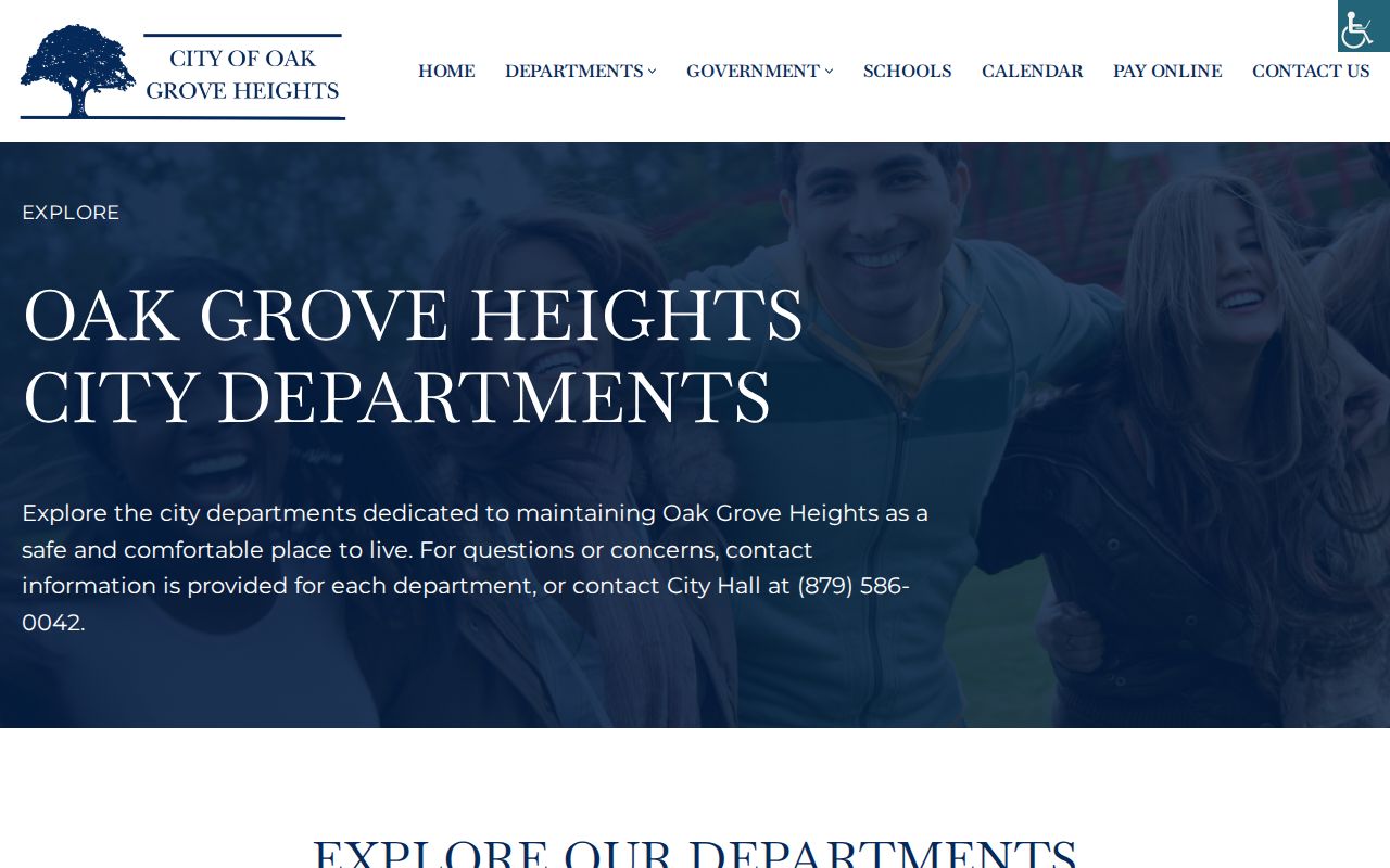 Oak Grove Heights department directory for Greene County arrest-record routing